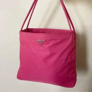 100% Authentic Prada Nylon Bag in Hot Pink 💞💖